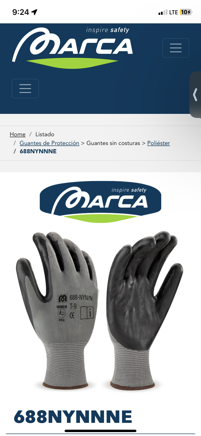 Guantes para trabajar